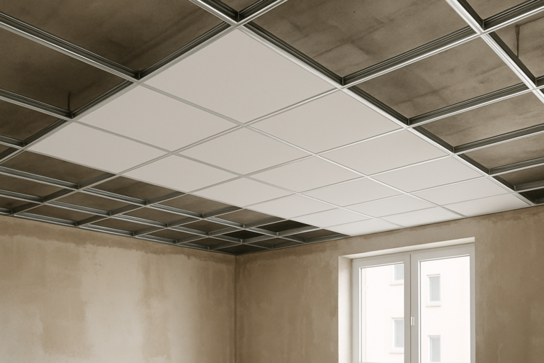 Prix pose faux plafond suspendu dalle 60×60 en 2026
