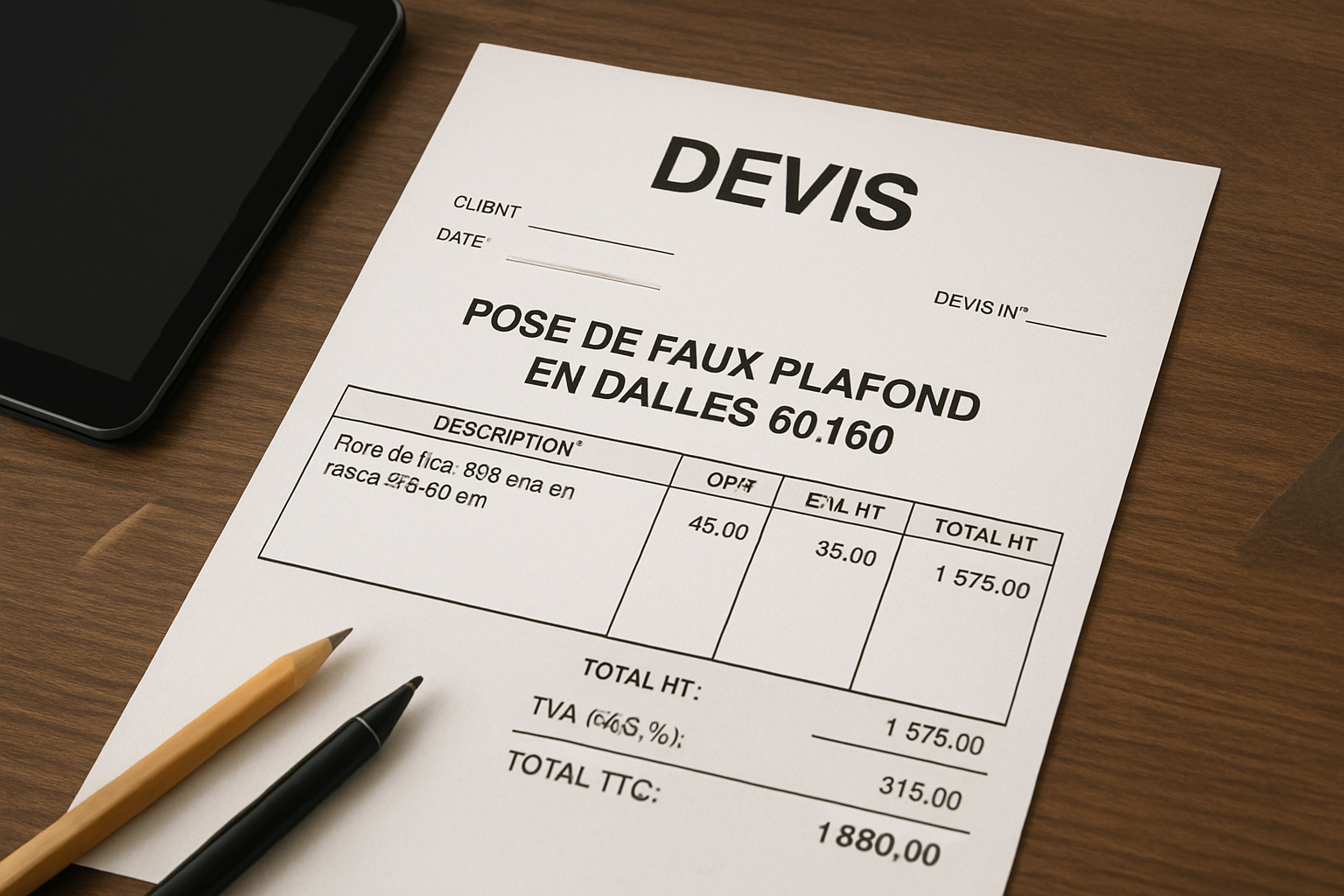 découvrez le coût estimé pour la pose d’un faux plafond suspendu en dalle 60x60 sans fourniture en 2025. guide complet des prix, conseils et facteurs influents.