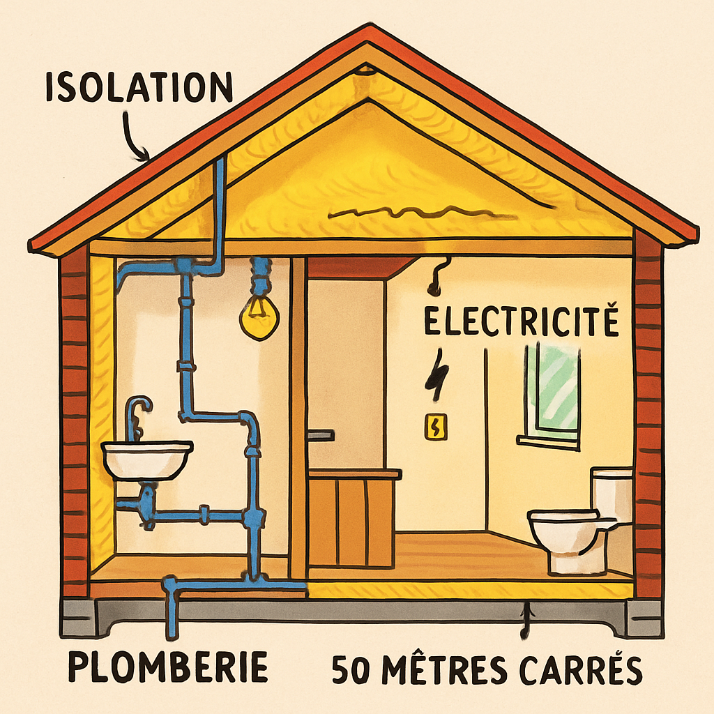 découvrez le coût estimé en 2025 pour une maison clé en main de 50m², incluant les matériaux, la main-d'œuvre et les frais annexes, pour bien préparer votre projet immobilier.