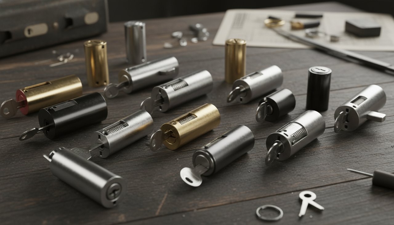 Différents types de cylindres de serrure