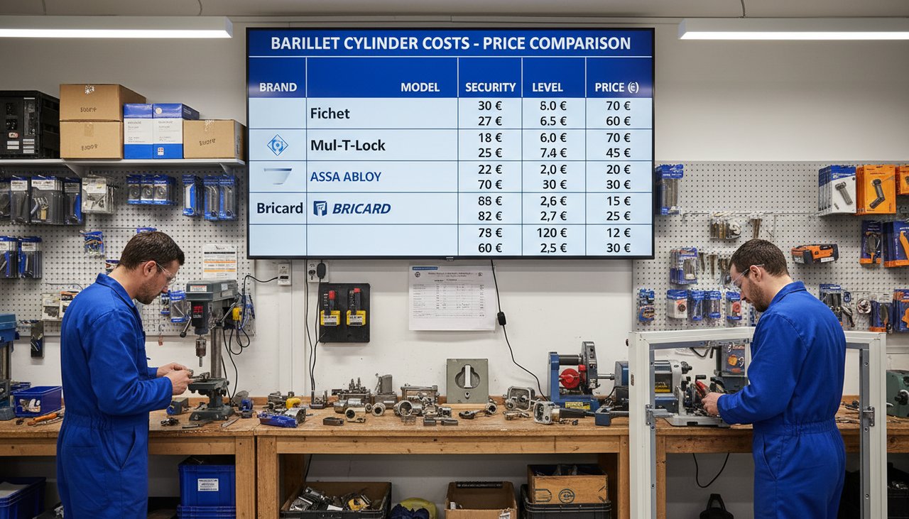 Comparaison visuelle de barillets de différentes gammes de prix