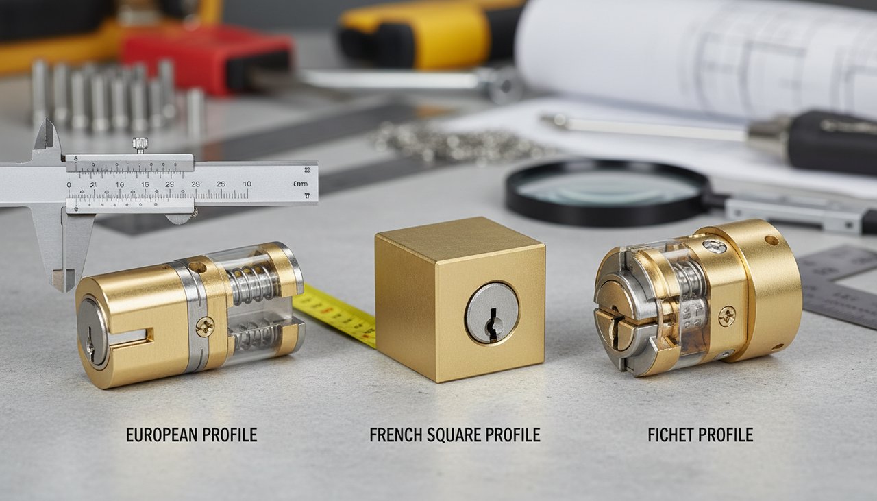 Comparaison visuelle des différents profils de cylindre