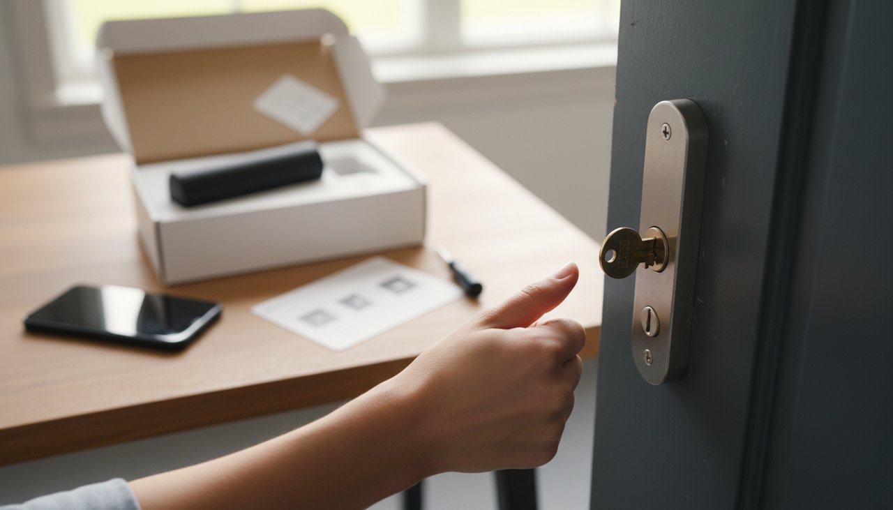 Installation d'une serrure connectée Nuki sur barillet de porte d'entrée, bricolage facile