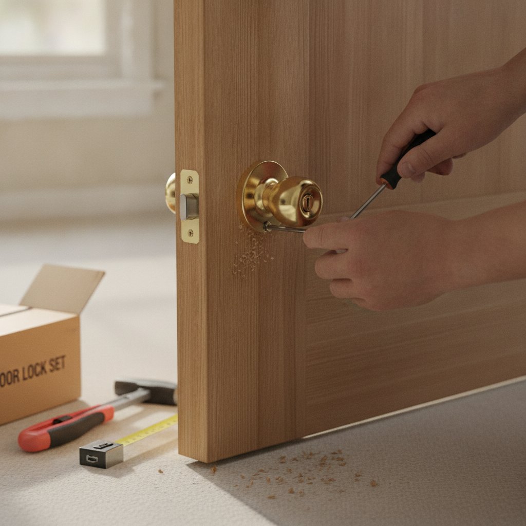 installation d un verrou de porte interieure