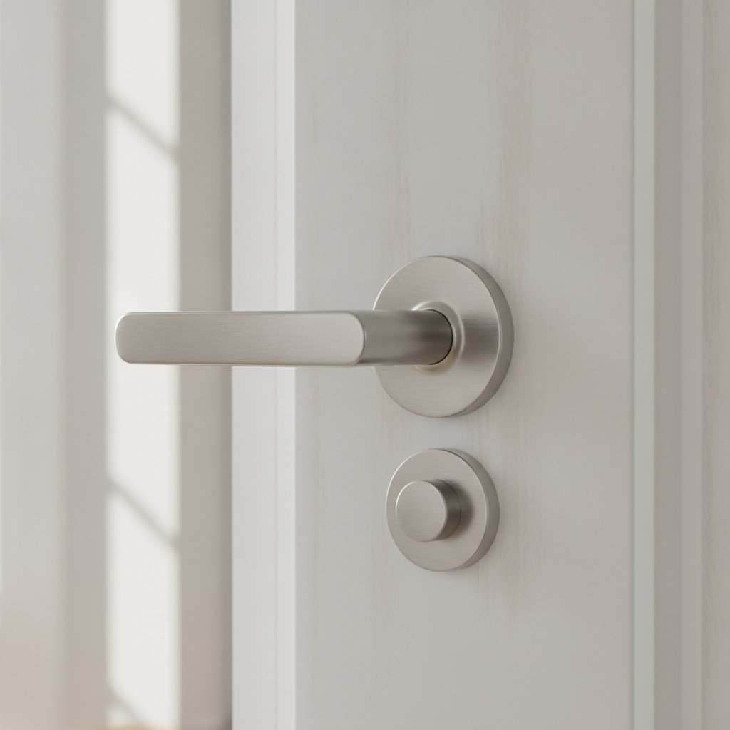 poignee et verrou de porte de chambre