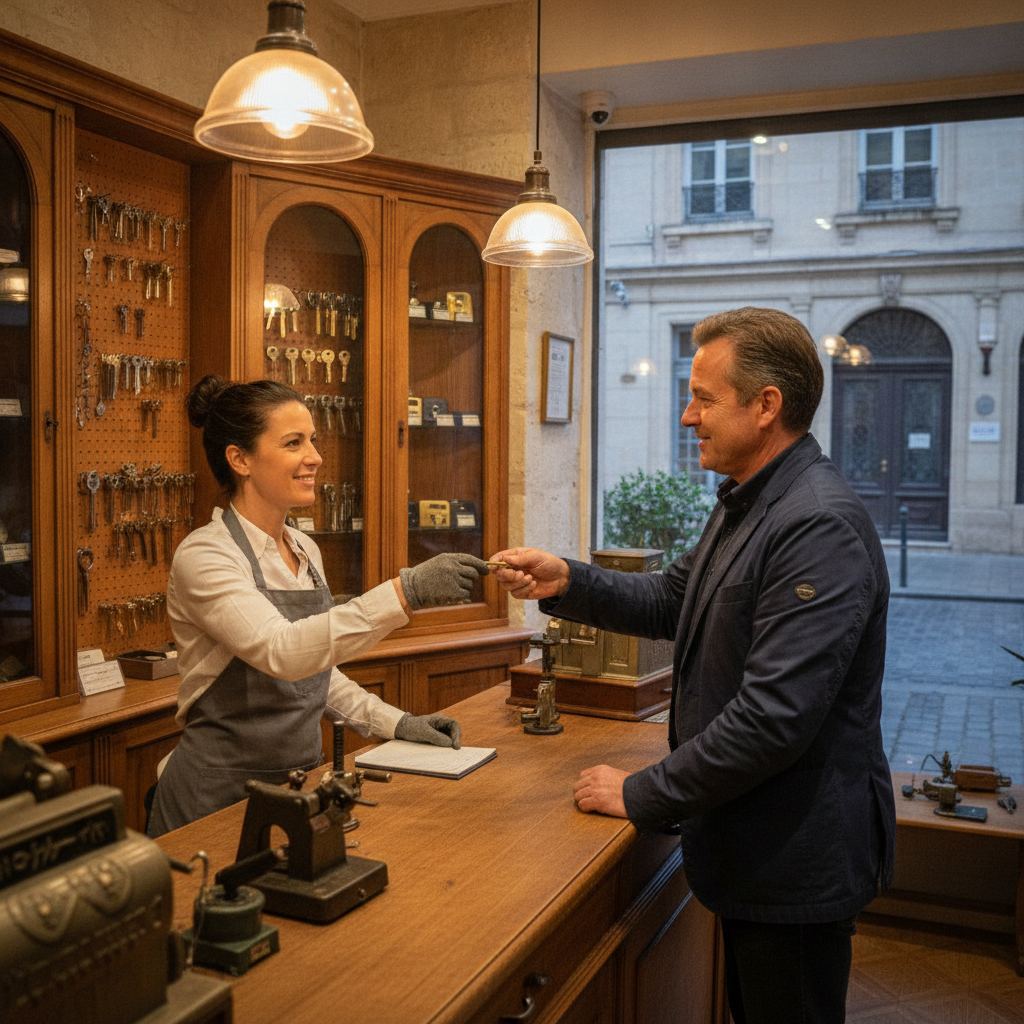 remise d'une clé à faire copier chez un serrurier Nîmes