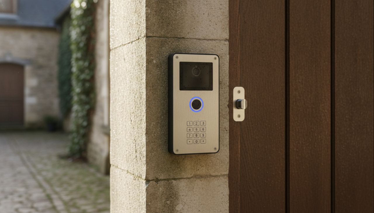 interphone avec gache electrique - illustration