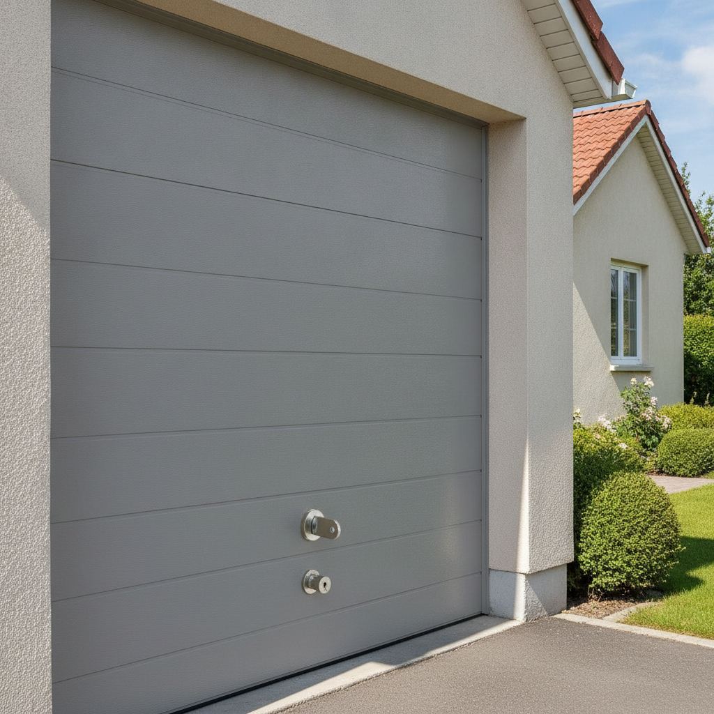Porte de garage basculante sécurisée avec verrou certifié