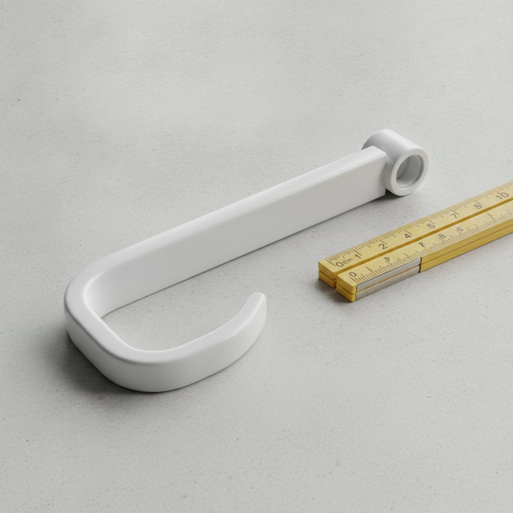 Manivelle de volet roulant en aluminium avec crochet et tige oscillante
